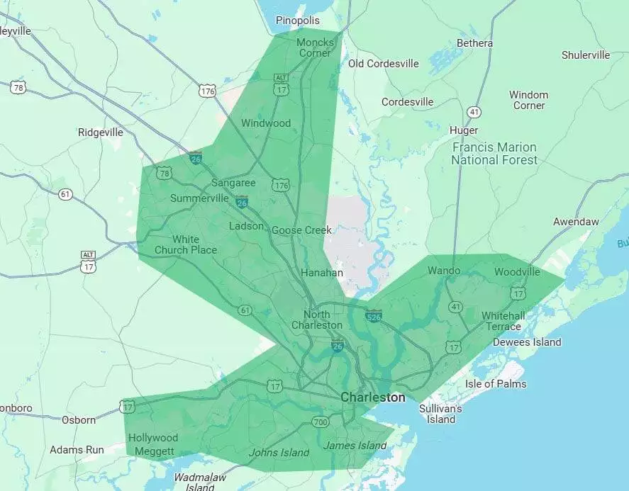 SDW Charleston Service area