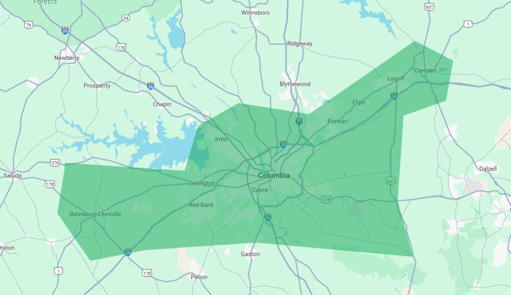 SDW Columbia Service Area