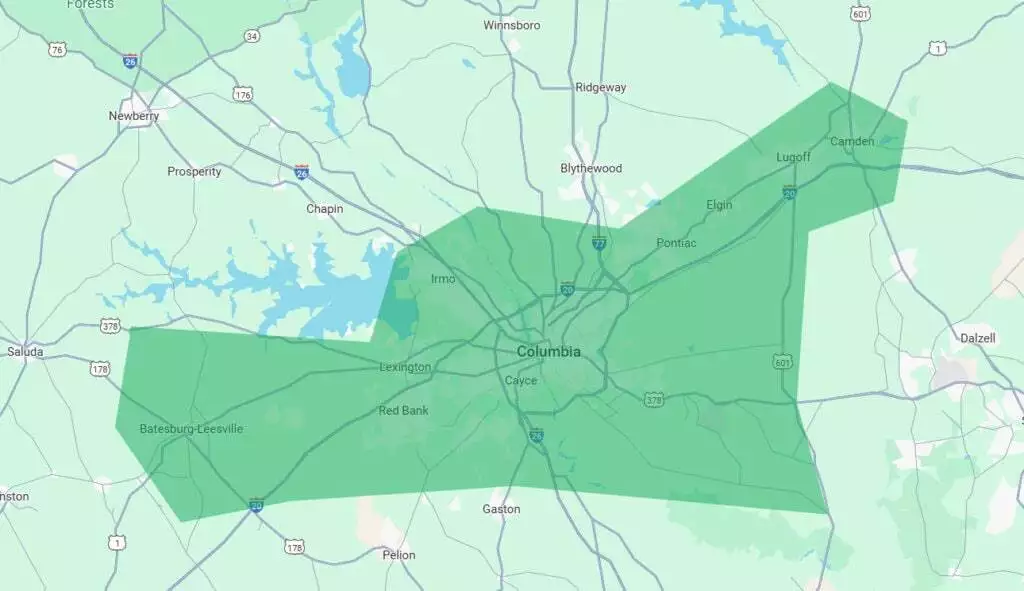 SDW Columbia Service Area