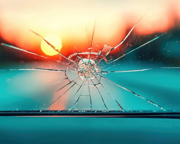 Broken windshield repair